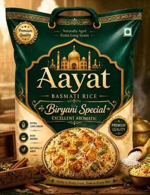 Aayat Basmati Rice Biryani Special Basmati Rice 26kg pack