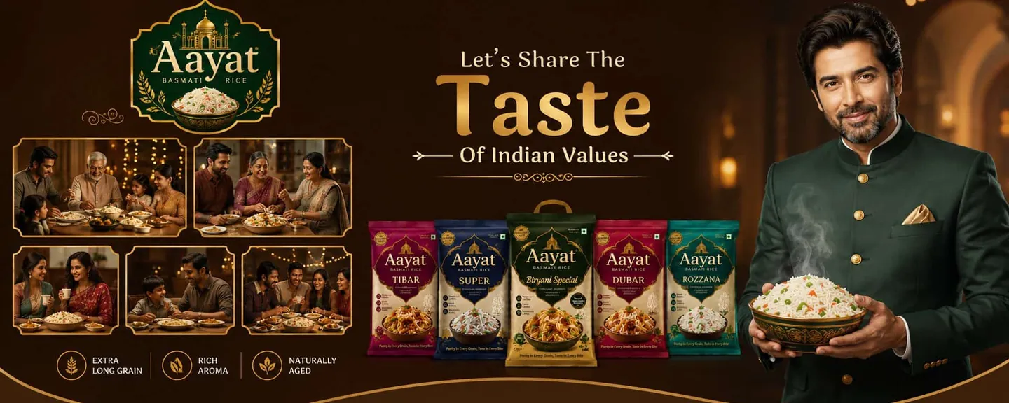 Aayat Basmati Rice Foods Banner 3